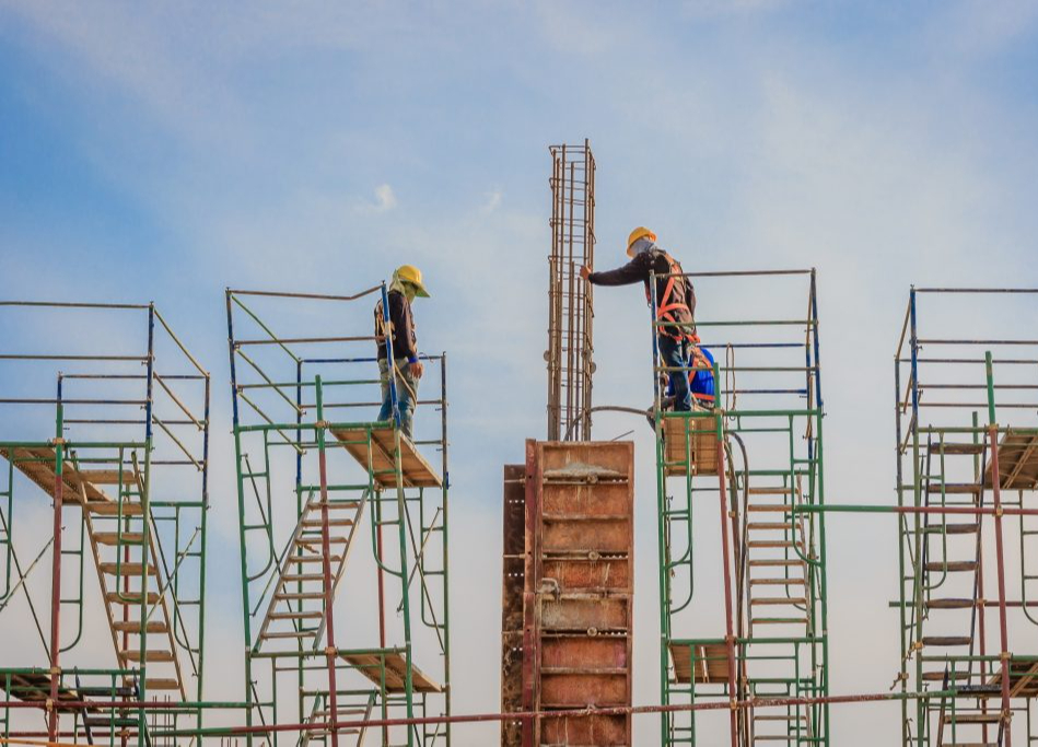 Mesures de sécurité dans les échafaudages