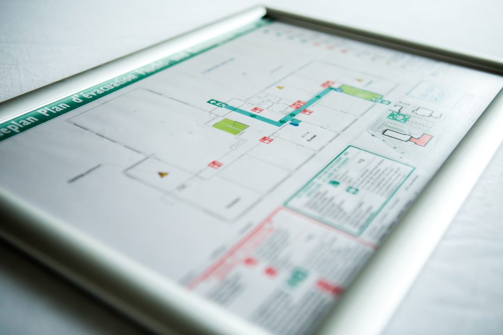 Pictogramme plan d'évacuation