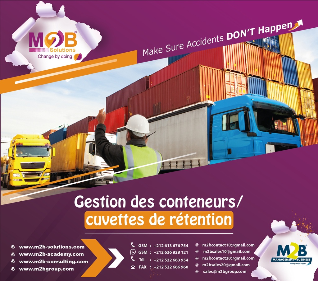 Gestion des conteneurs / Cuvettes de rétention